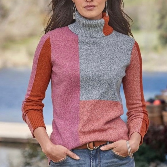 Sundance | Sweaters | Sundance Stargazer Patchwork Turtleneck Sweater